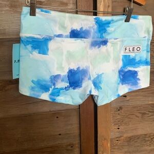 FLEO XL women’s athletic/gymnastic/tumbling shorts, Even Faster NWT